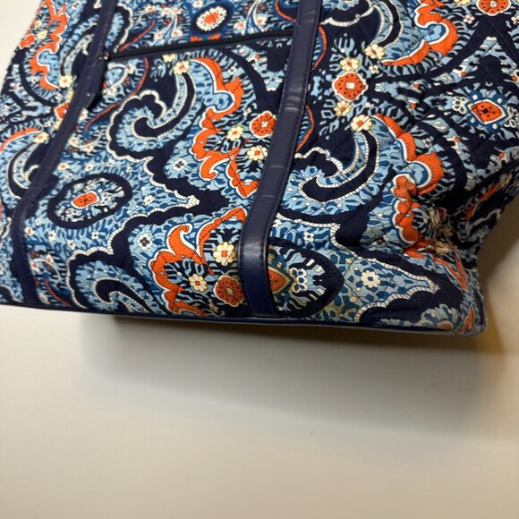 Vera Bradley Small Trimmed Vera Tote Bag Marrakesh - Picture 3 of 5
